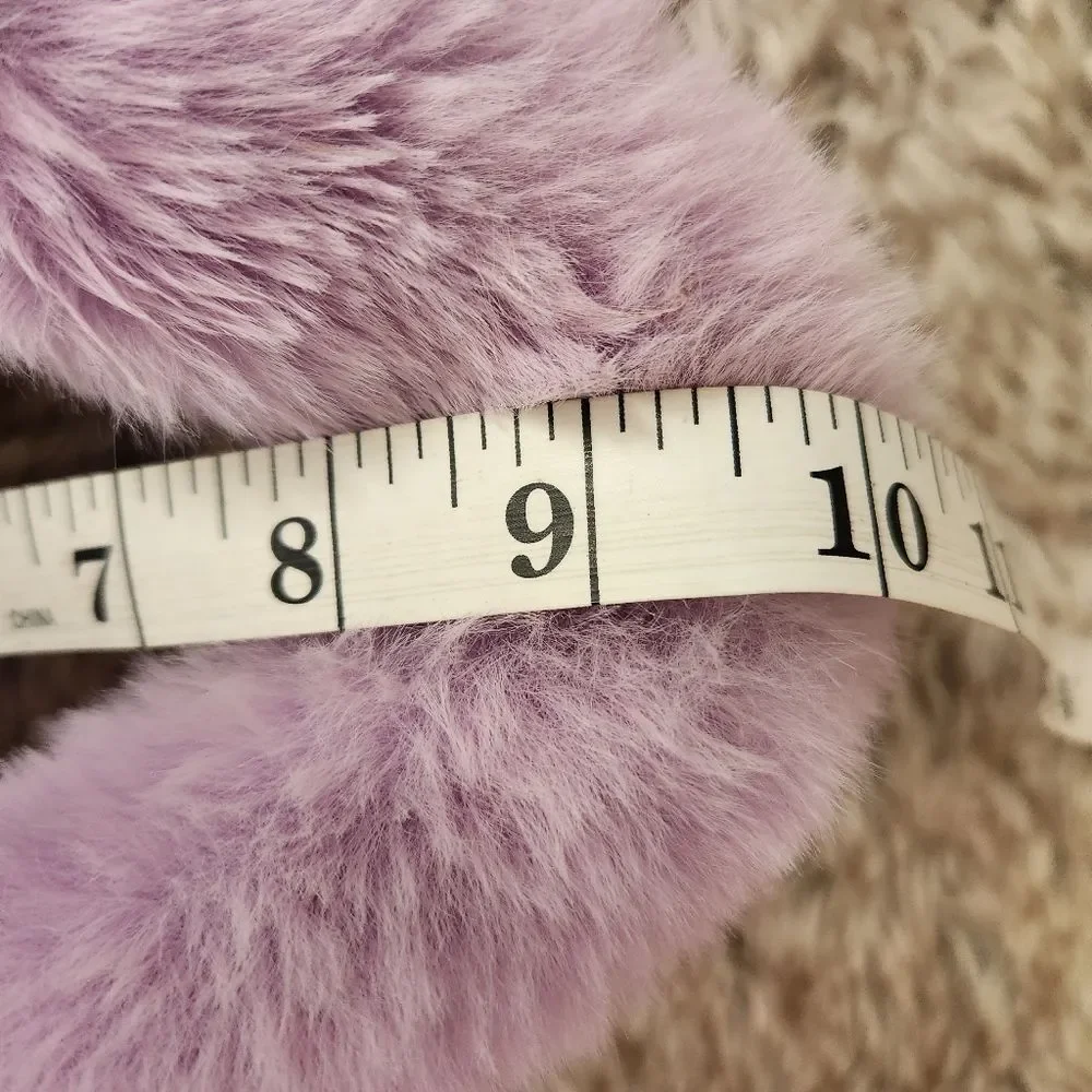 asos Design Lavender Faux Fur Tote‎ Bag